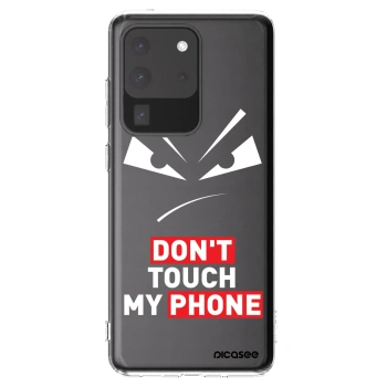 Picasee silikonska prozirna maskica za Samsung Galaxy S20 Ultra 5G G988F - Evil Eye - Transparent