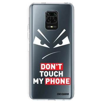 Picasee silikonska prozirna maskica za Xiaomi Redmi Note 9S - Evil Eye - Transparent