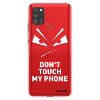 Picasee silikonska prozirna maskica za Samsung Galaxy A21s - Evil Eye - Transparent