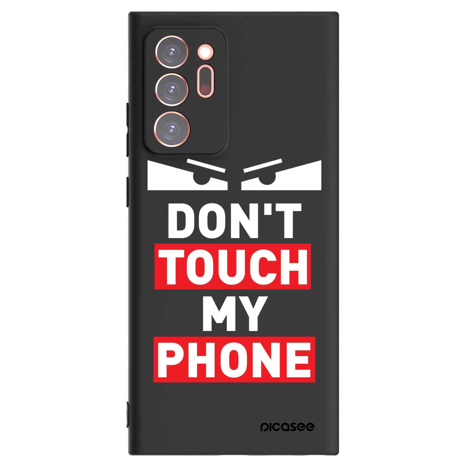 Picasee crna silikonska maskica za Samsung Galaxy Note 20 Ultra - Shadow Eye - Transparent