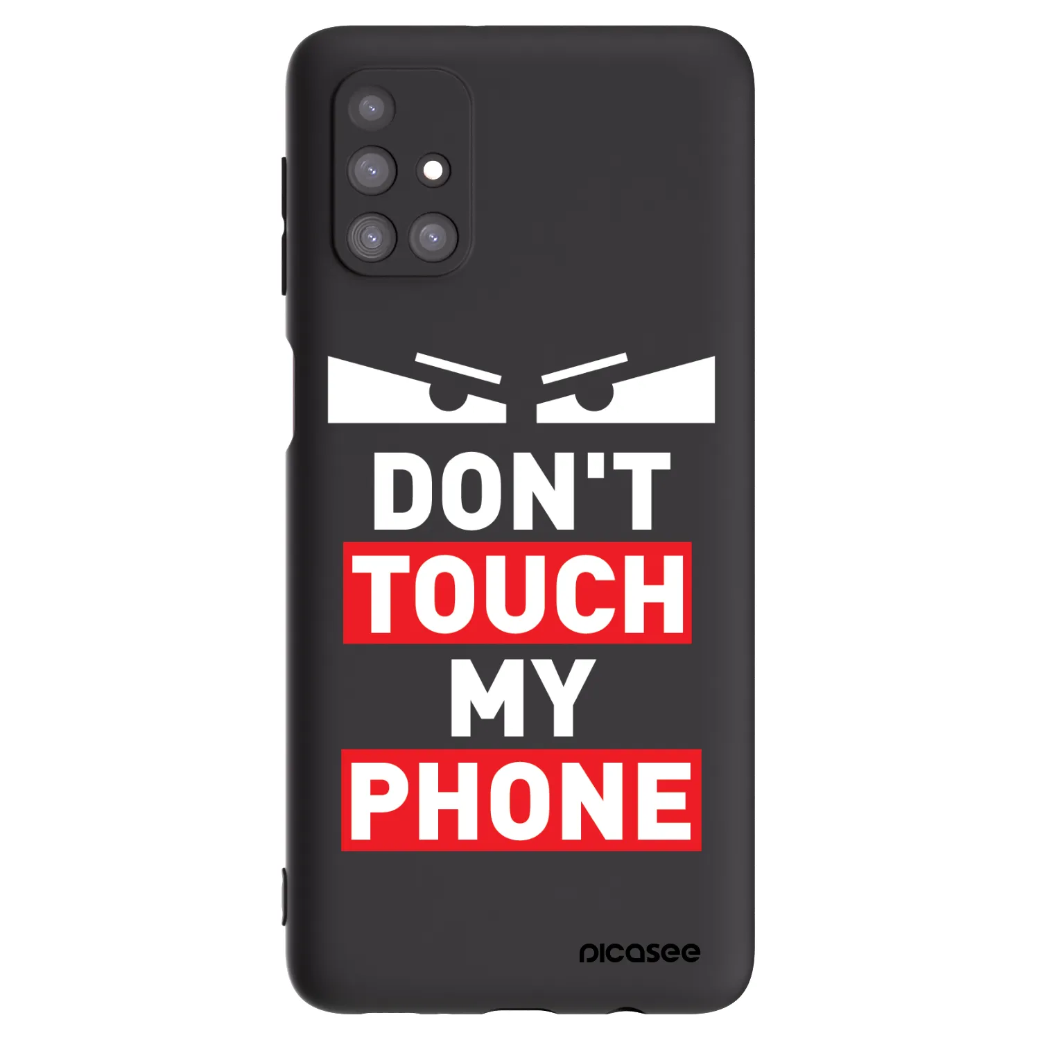 Picasee crna silikonska maskica za Samsung Galaxy M31s - Shadow Eye - Transparent