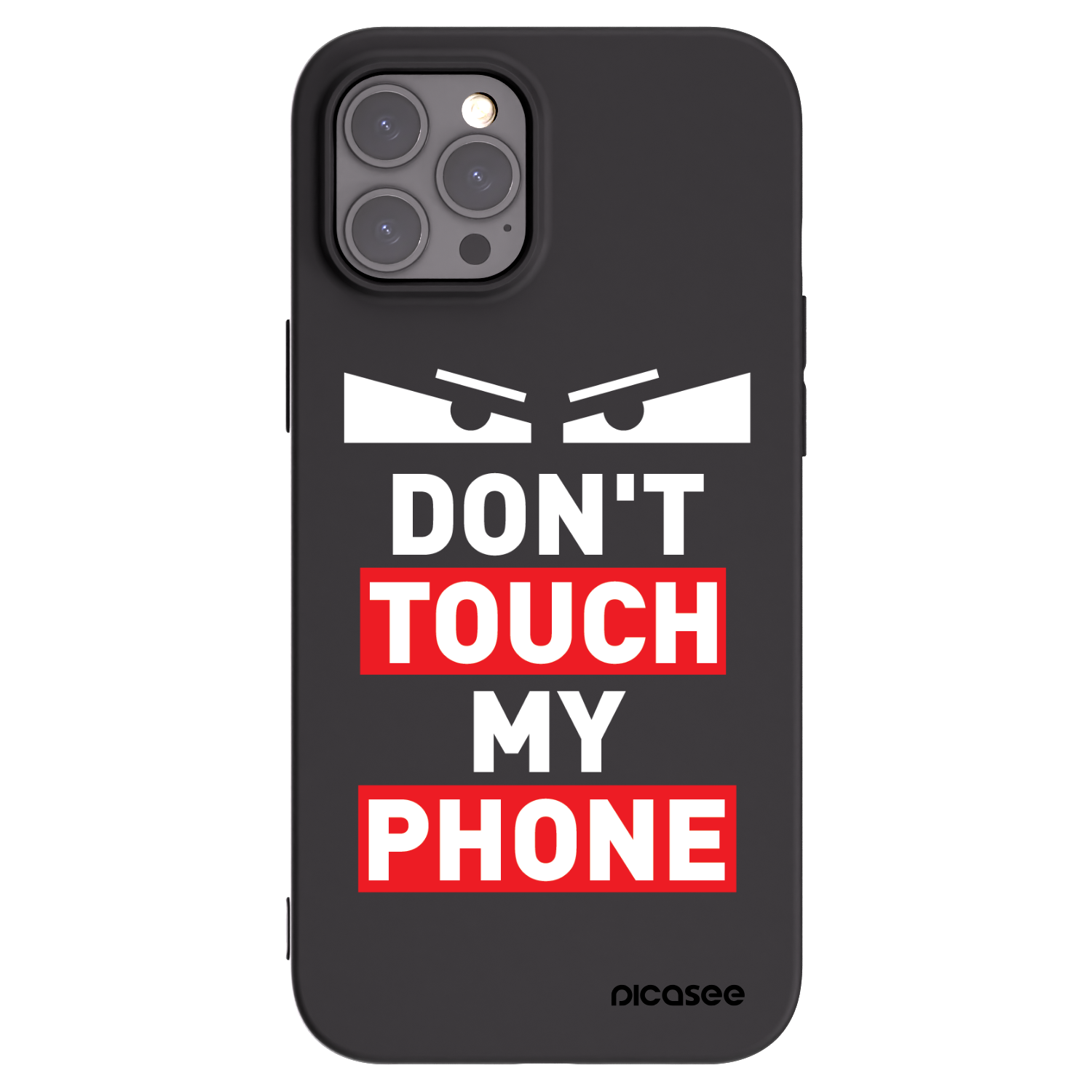 Picasee crna silikonska maskica za Apple iPhone 12 Pro Max - Shadow Eye - Transparent