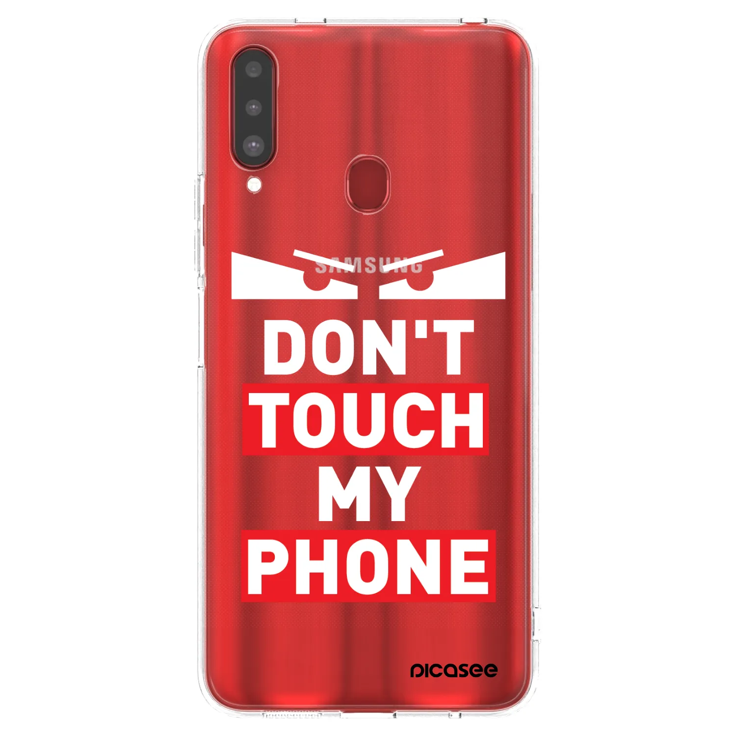 Picasee silikonska prozirna maskica za Samsung Galaxy A20s - Shadow Eye - Transparent