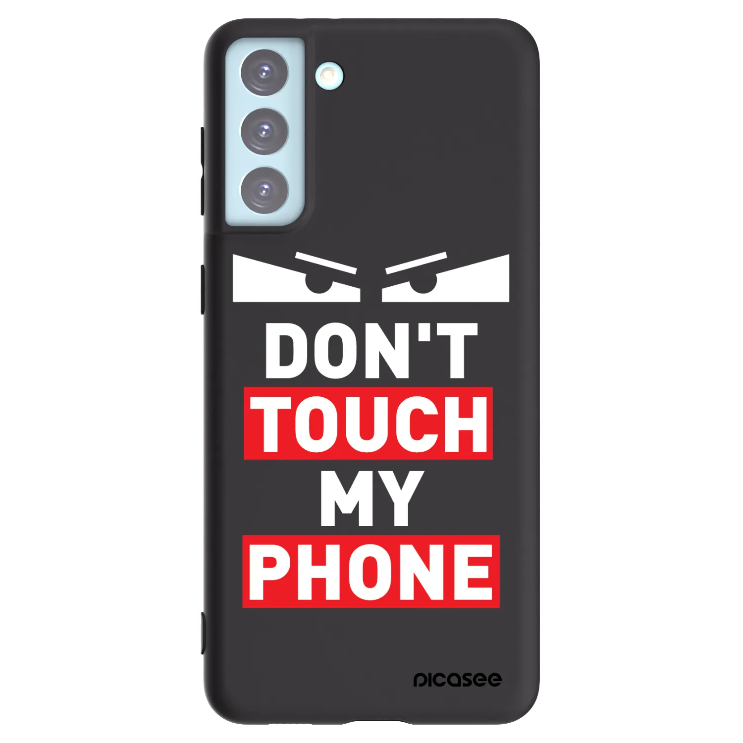 Picasee crna silikonska maskica za Samsung Galaxy S21+ 5G G996F - Shadow Eye - Transparent