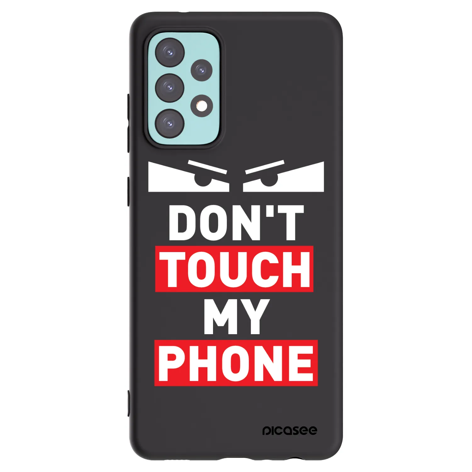 Picasee crna silikonska maskica za Samsung Galaxy A72 A725F - Shadow Eye - Transparent