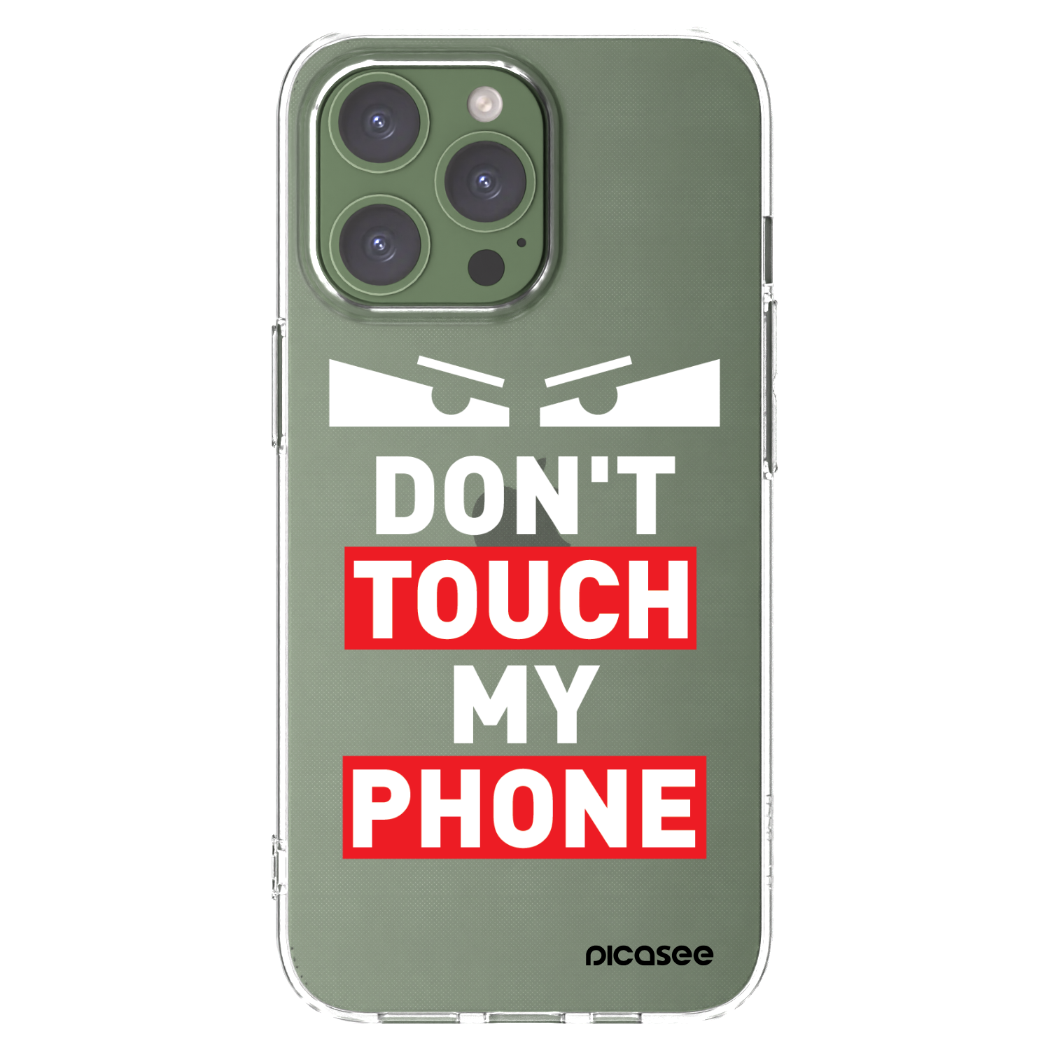 Picasee silikonska prozirna maskica za Apple iPhone 13 Pro - Shadow Eye - Transparent