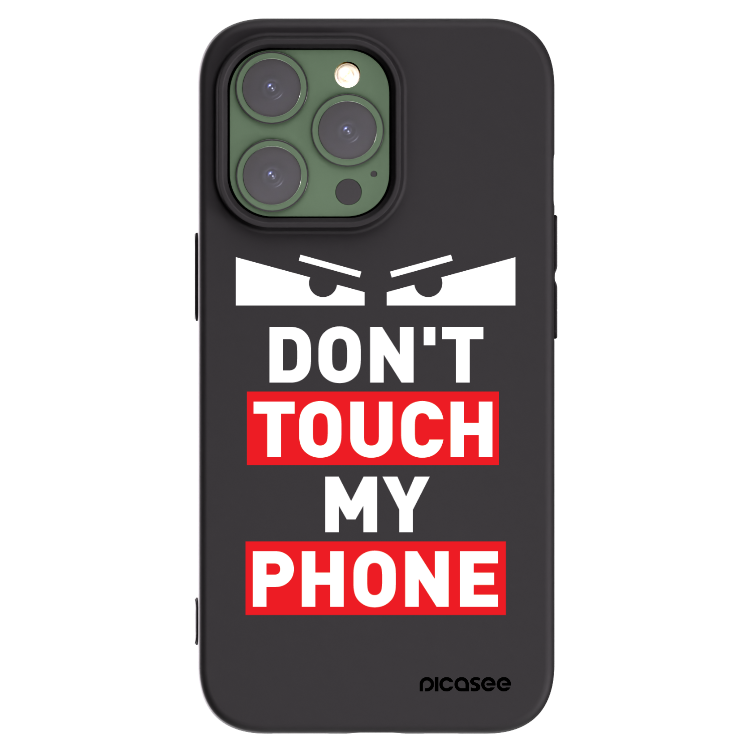 Picasee crna silikonska maskica za Apple iPhone 13 Pro - Shadow Eye - Transparent