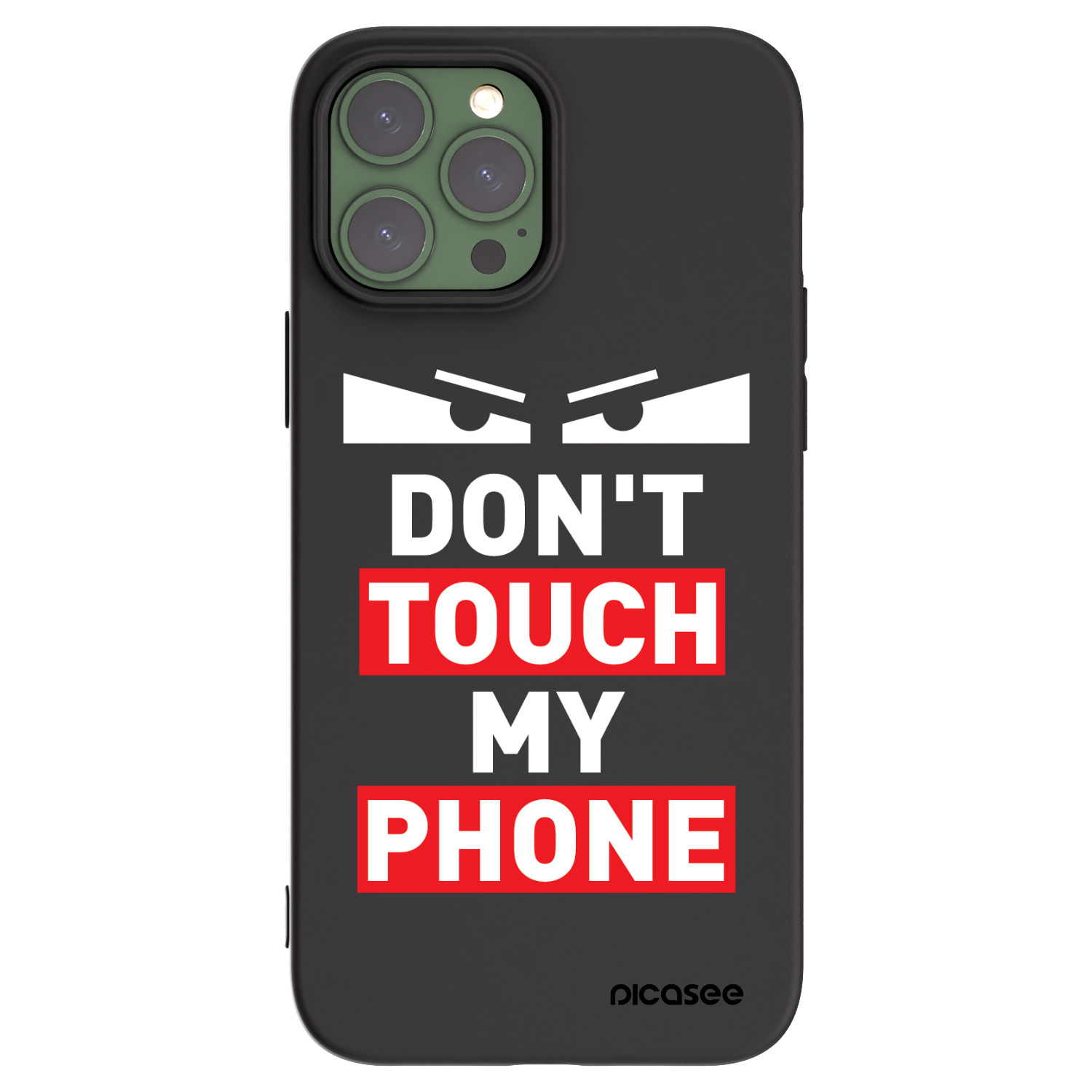 Picasee crna silikonska maskica za Apple iPhone 13 Pro Max - Shadow Eye - Transparent