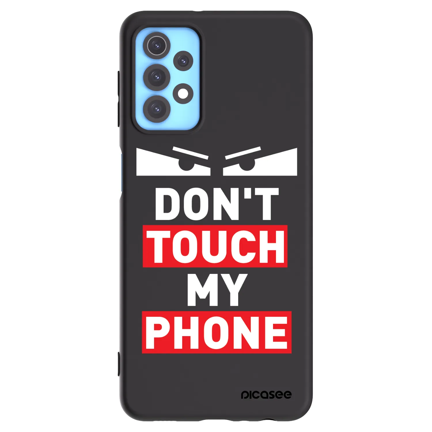 Picasee crna silikonska maskica za Samsung Galaxy A32 4G SM-A325F - Shadow Eye - Transparent