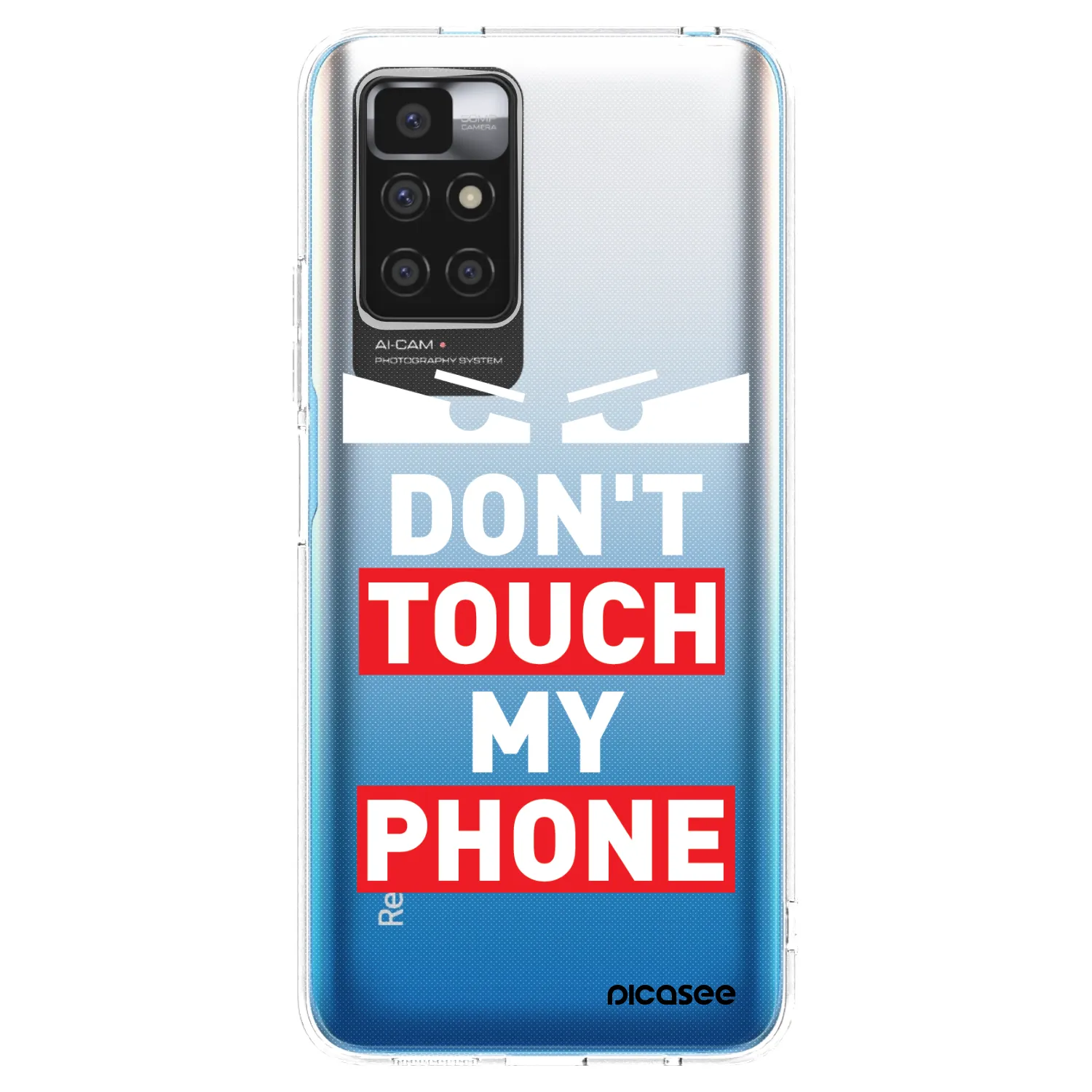 Picasee silikonska prozirna maskica za Xiaomi Redmi 10 - Shadow Eye - Transparent