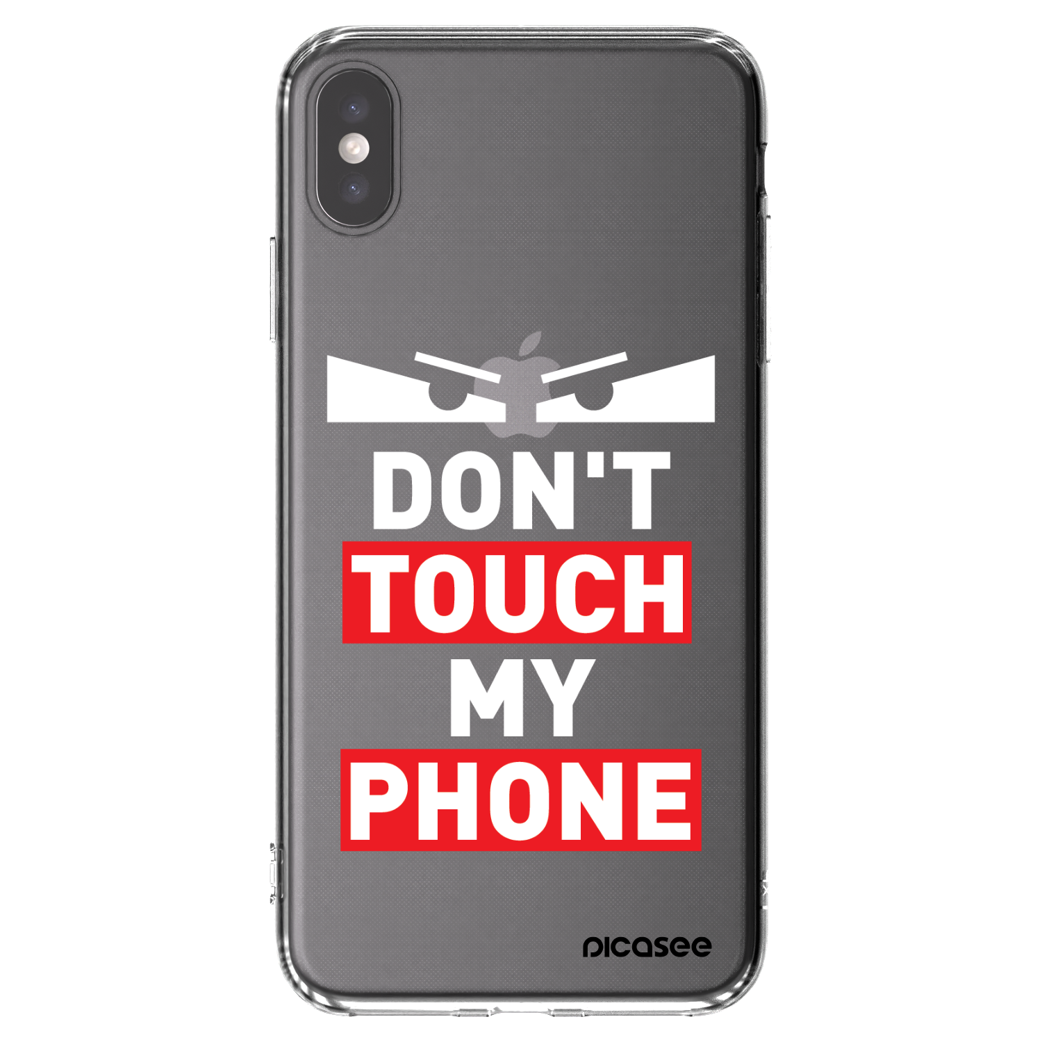 Picasee silikonska prozirna maskica za Apple iPhone XS Max - Shadow Eye - Transparent