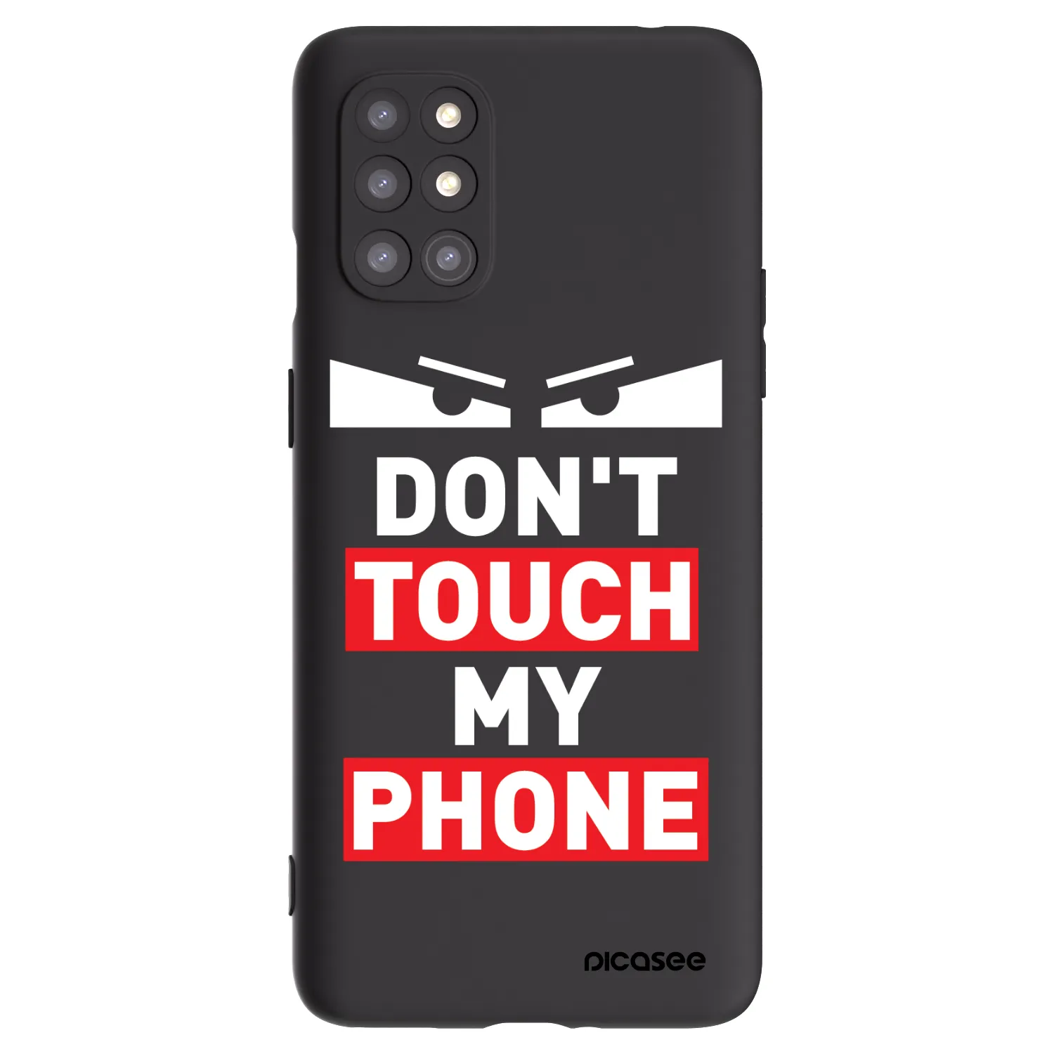 Picasee crna silikonska maskica za OnePlus 8T - Shadow Eye - Transparent