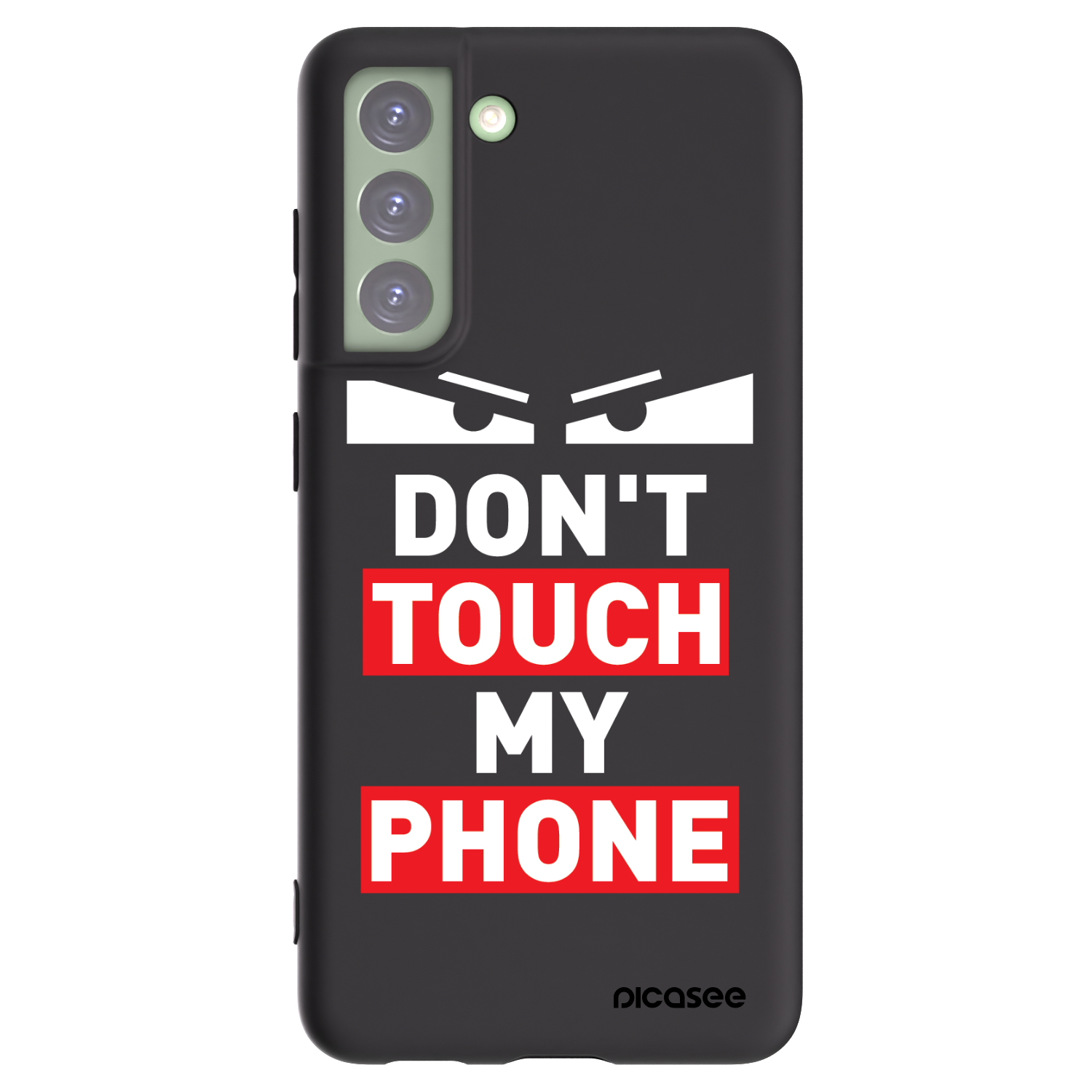 Picasee crna silikonska maskica za Samsung Galaxy S21 FE 5G - Shadow Eye - Transparent