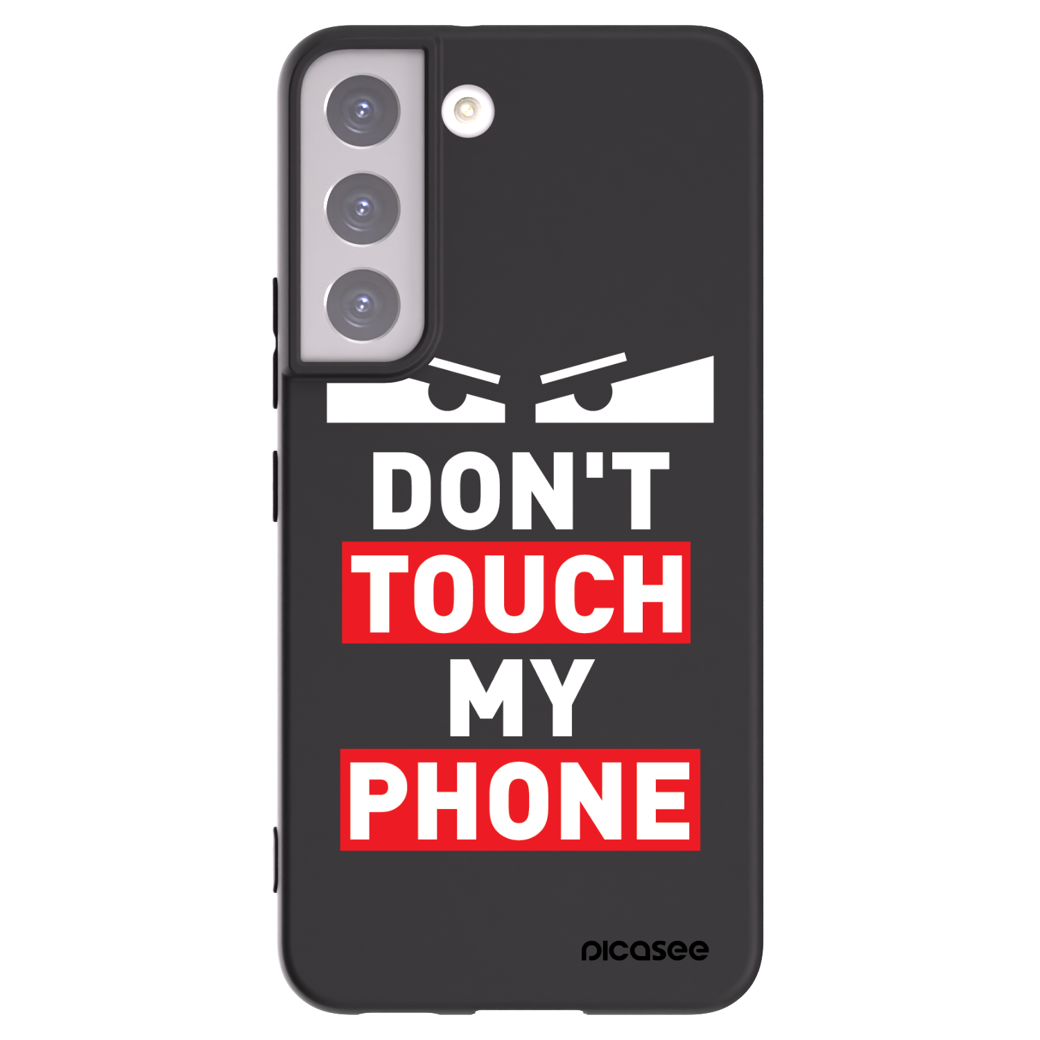 Picasee crna silikonska maskica za Samsung Galaxy S22 5G - Shadow Eye - Transparent