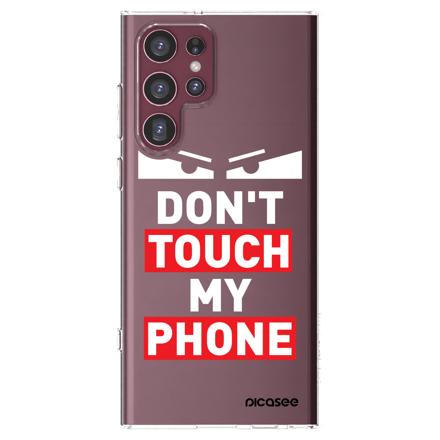 Picasee silikonska prozirna maskica za Samsung Galaxy S22 Ultra 5G - Shadow Eye - Transparent