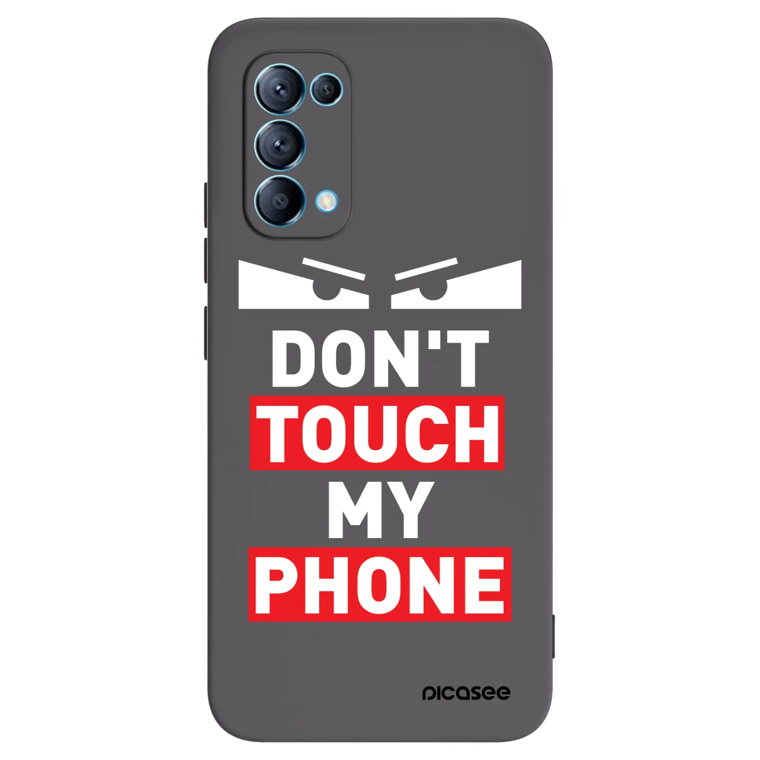 Picasee crna silikonska maskica za OPPO Reno 5 5G - Shadow Eye - Transparent