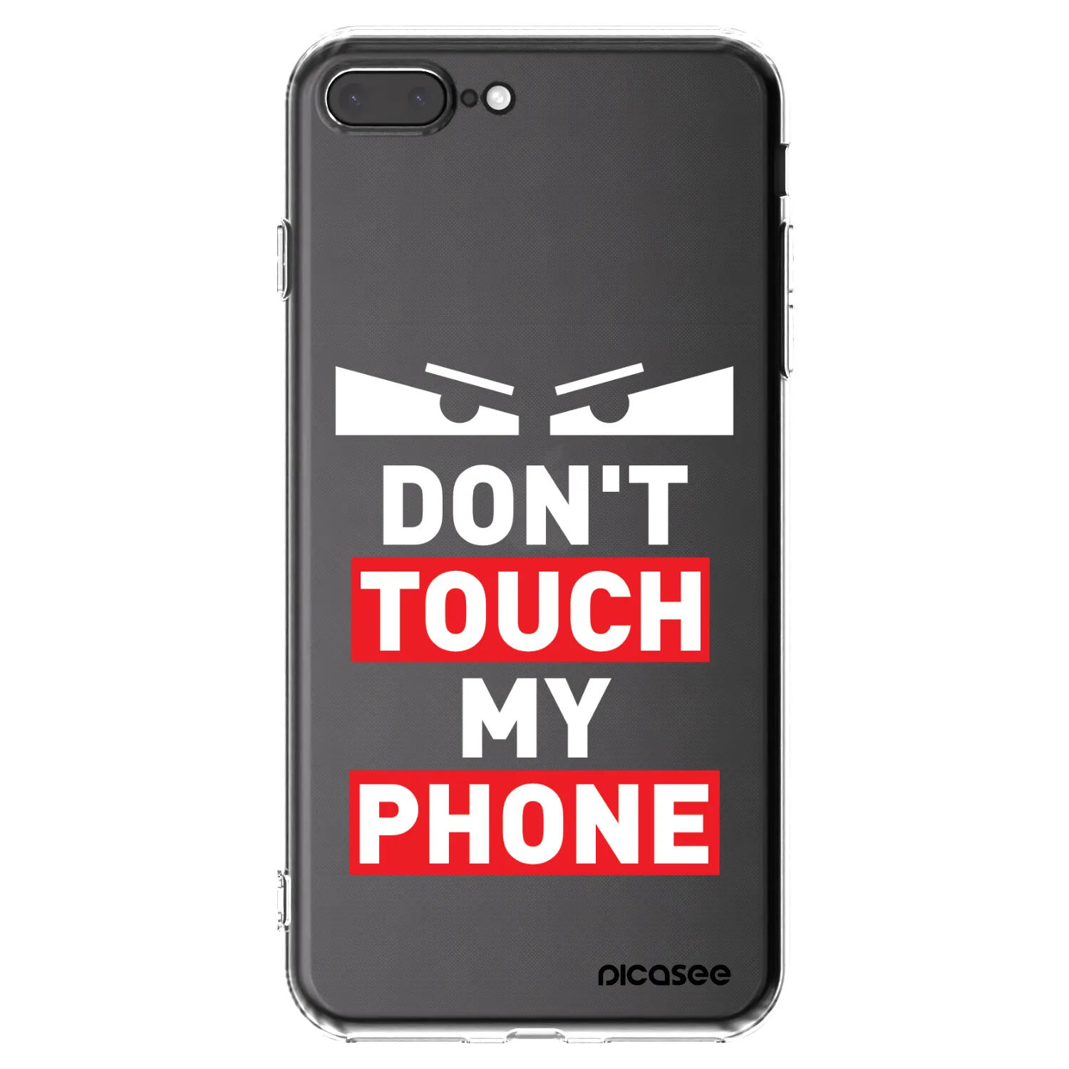 Picasee silikonska prozirna maskica za Apple iPhone 8 Plus - Shadow Eye - Transparent