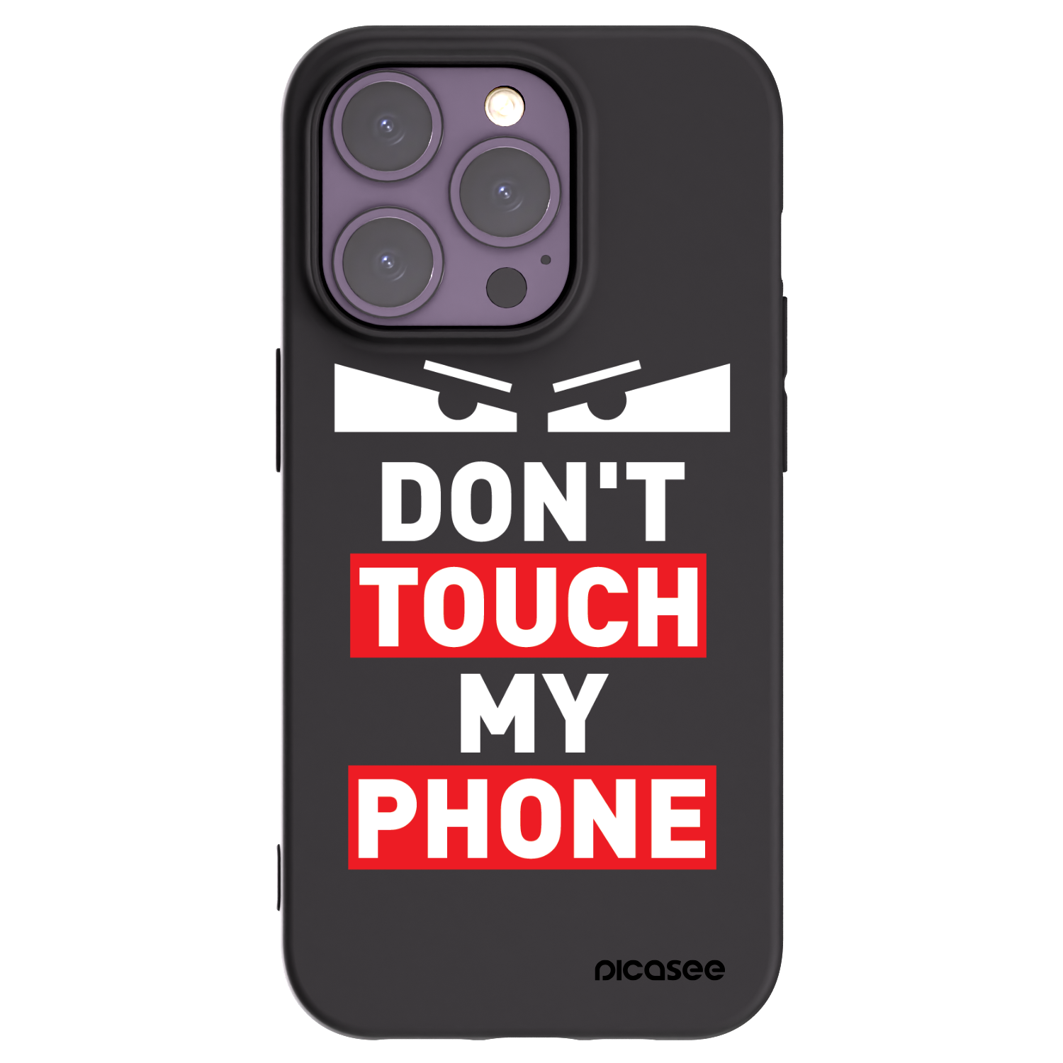 Picasee crna silikonska maskica za Apple iPhone 14 Pro - Shadow Eye - Transparent