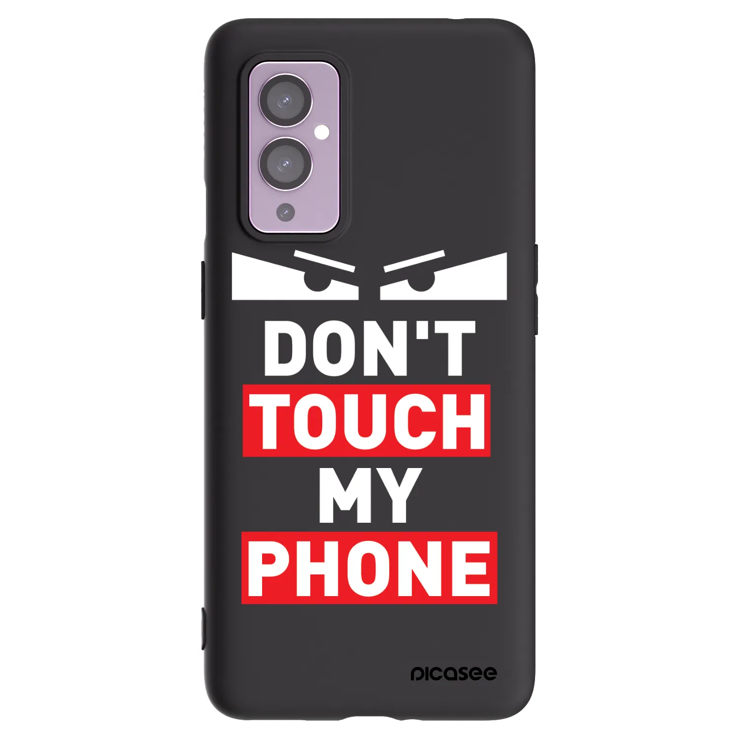 Picasee crna silikonska maskica za OnePlus 9 - Shadow Eye - Transparent