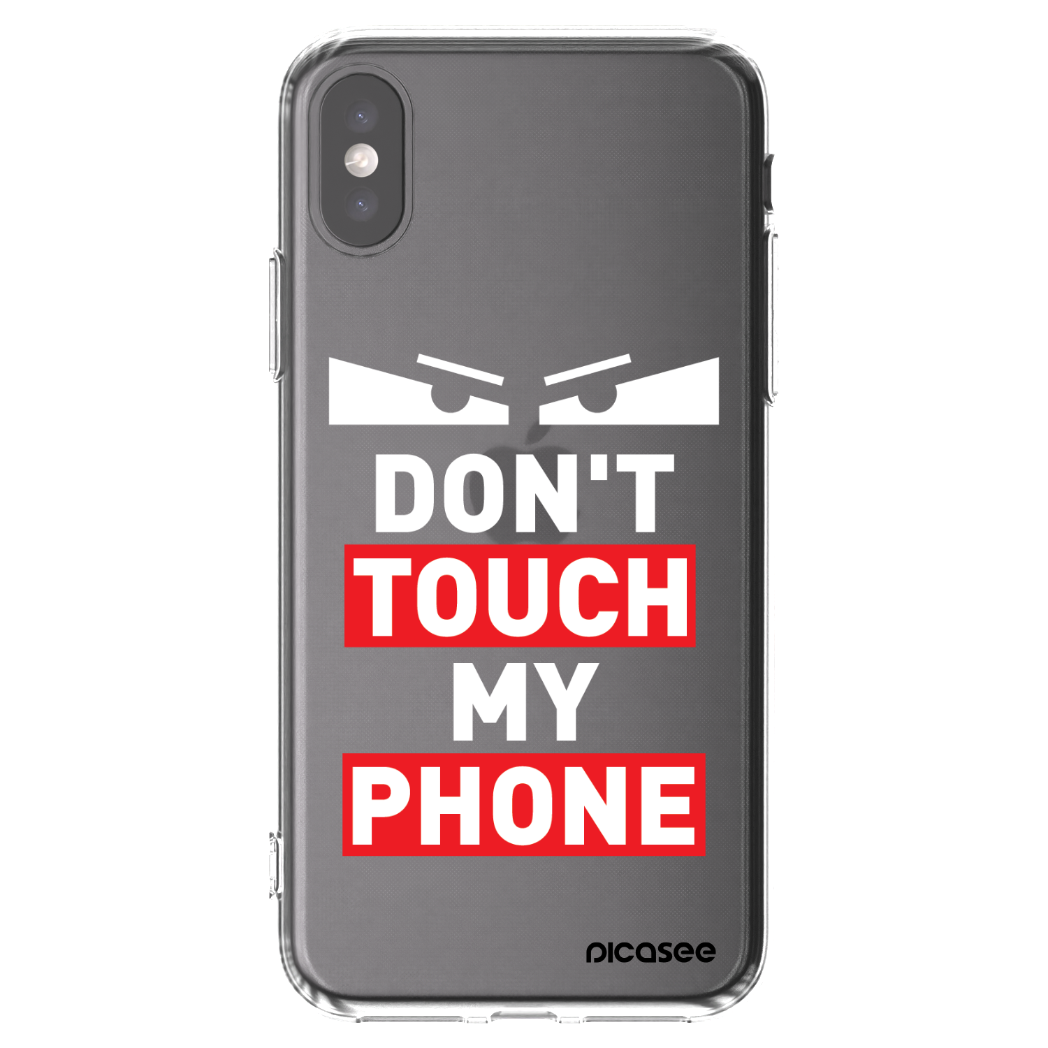 Picasee silikonska prozirna maskica za Apple iPhone X/XS - Shadow Eye - Transparent