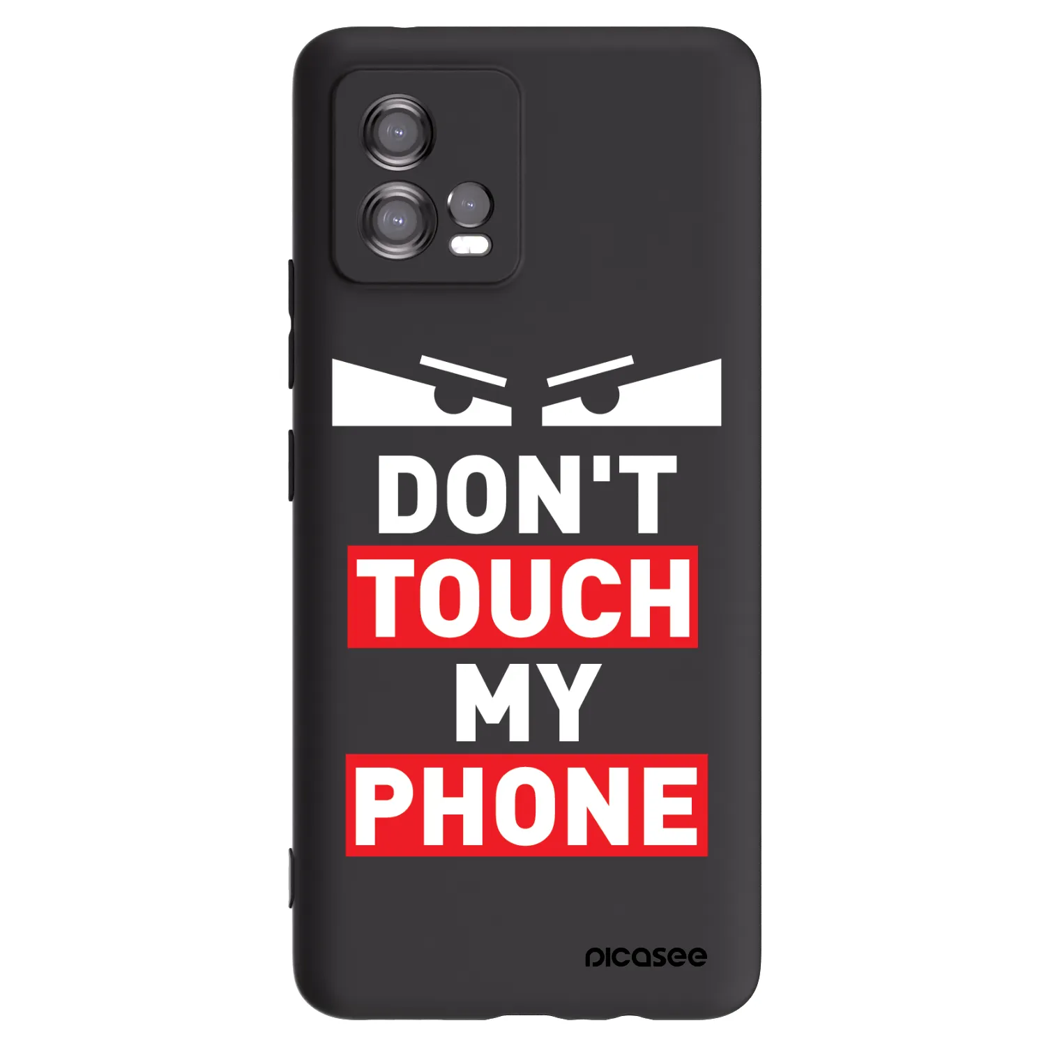 Picasee crna silikonska maskica za Motorola Moto G72 - Shadow Eye - Transparent