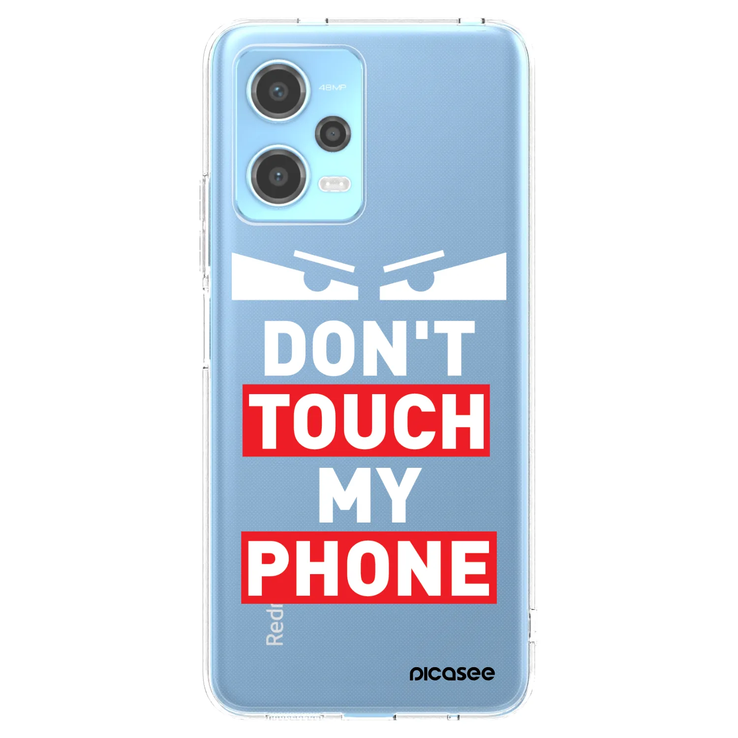 Picasee silikonska prozirna maskica za Xiaomi Redmi Note 12 5G - Shadow Eye - Transparent
