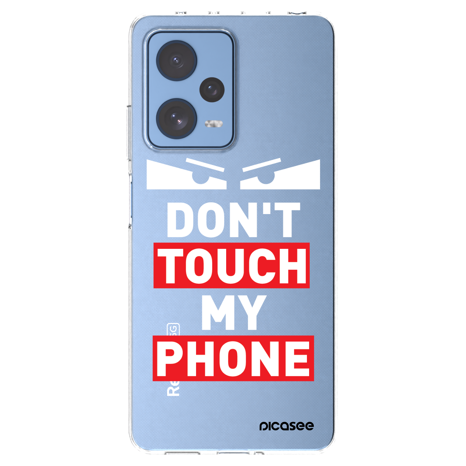 Picasee silikonska prozirna maskica za Xiaomi Redmi Note 12 Pro 5G - Shadow Eye - Transparent