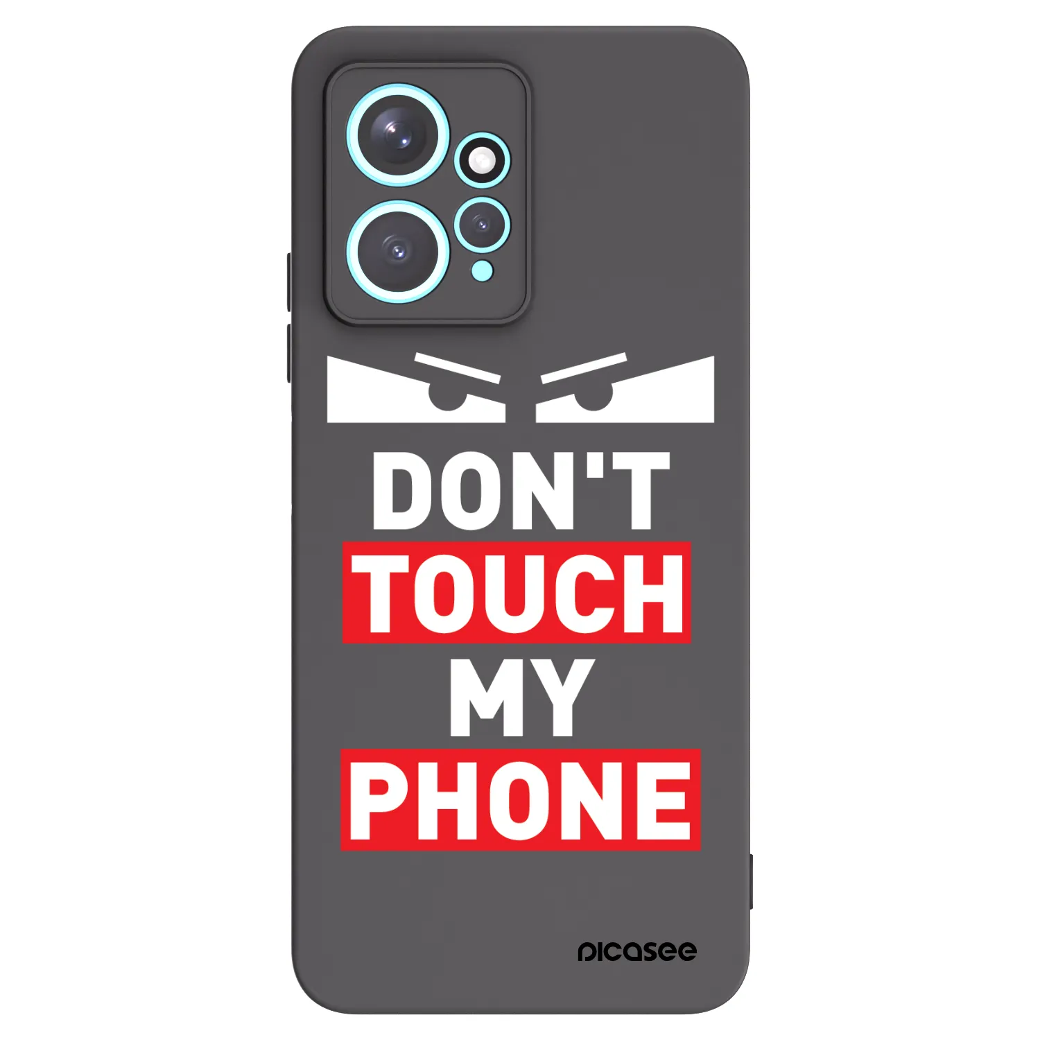 Picasee crna silikonska maskica za Xiaomi Redmi Note 12 4G - Shadow Eye - Transparent