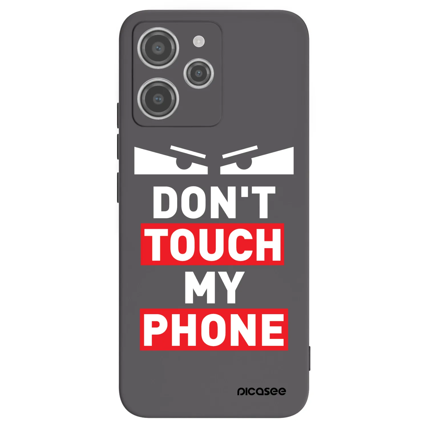 Picasee crna silikonska maskica za Xiaomi Redmi 12 4G - Shadow Eye - Transparent