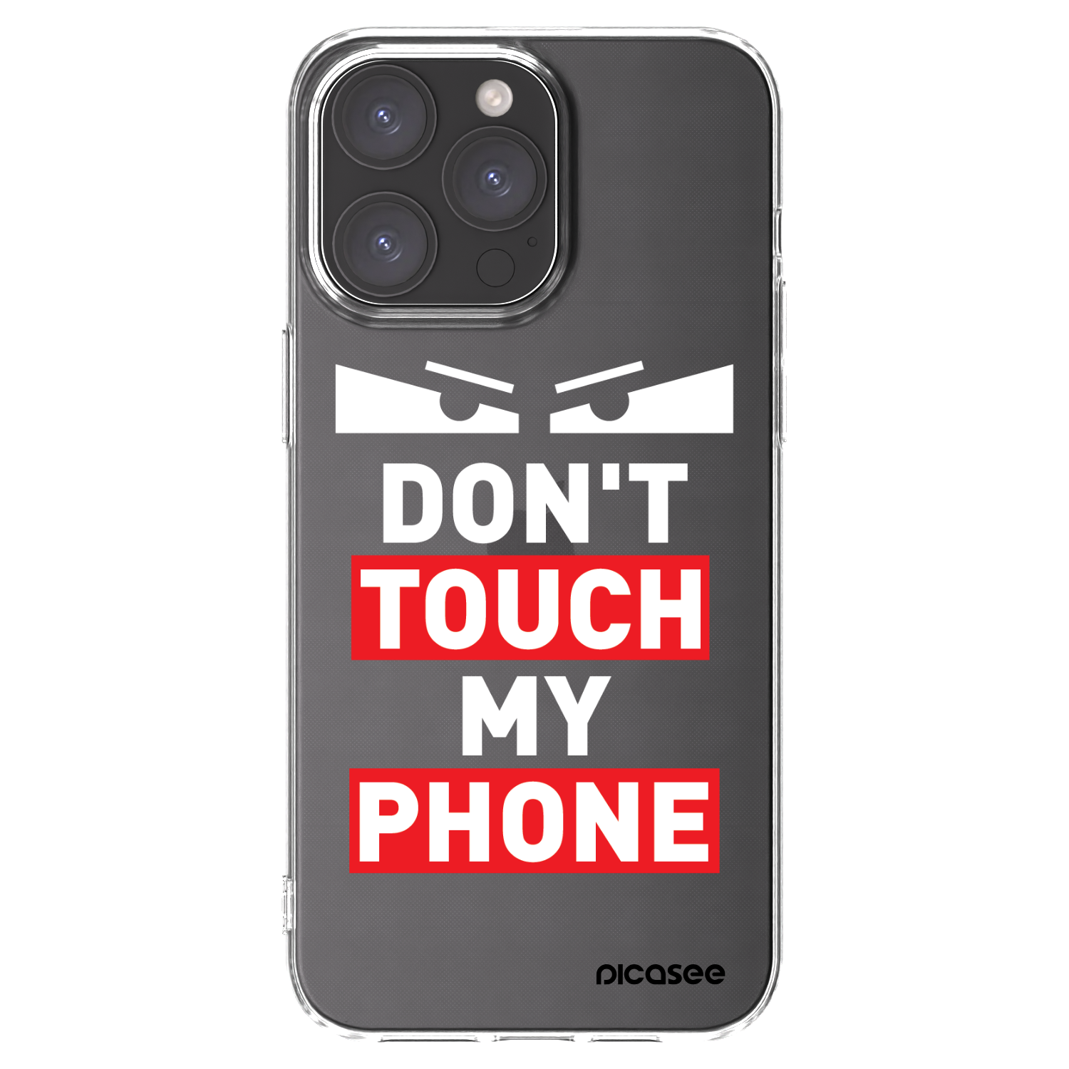 Picasee silikonska prozirna maskica za Apple iPhone 15 Pro Max - Shadow Eye - Transparent