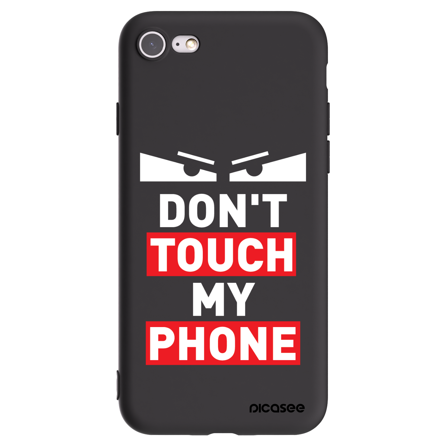 Picasee crna silikonska maskica za Apple iPhone 7 - Shadow Eye - Transparent