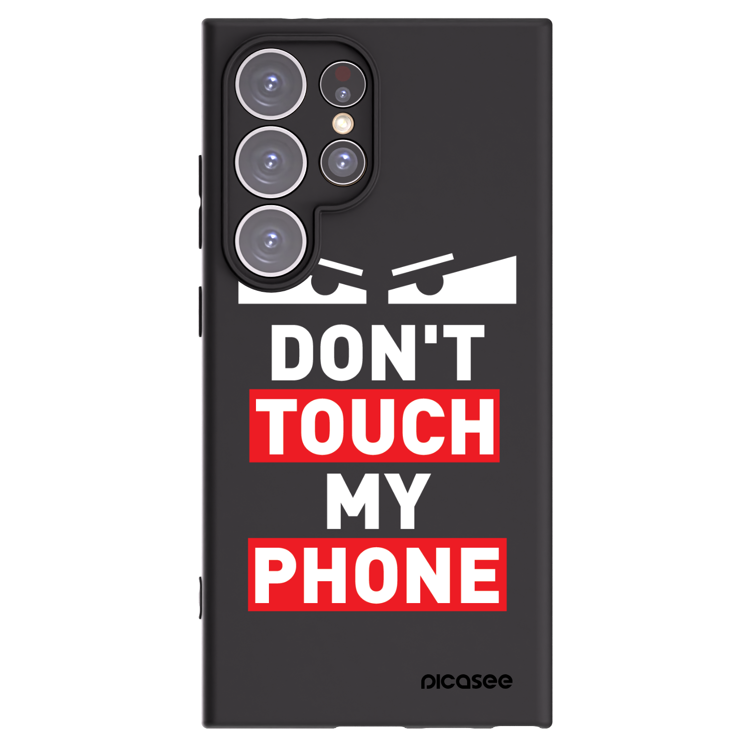 Picasee crna silikonska maskica za Samsung Galaxy S24 Ultra S928B 5G - Shadow Eye - Transparent