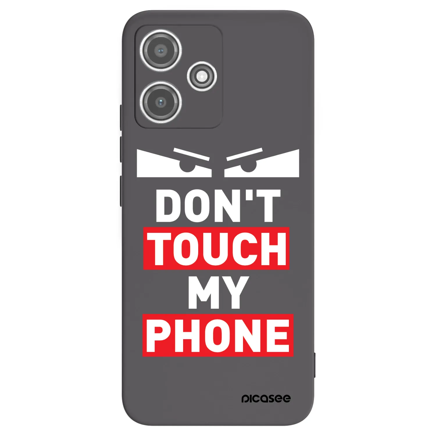 Picasee crna silikonska maskica za Xiaomi Redmi 12 5G - Shadow Eye - Transparent