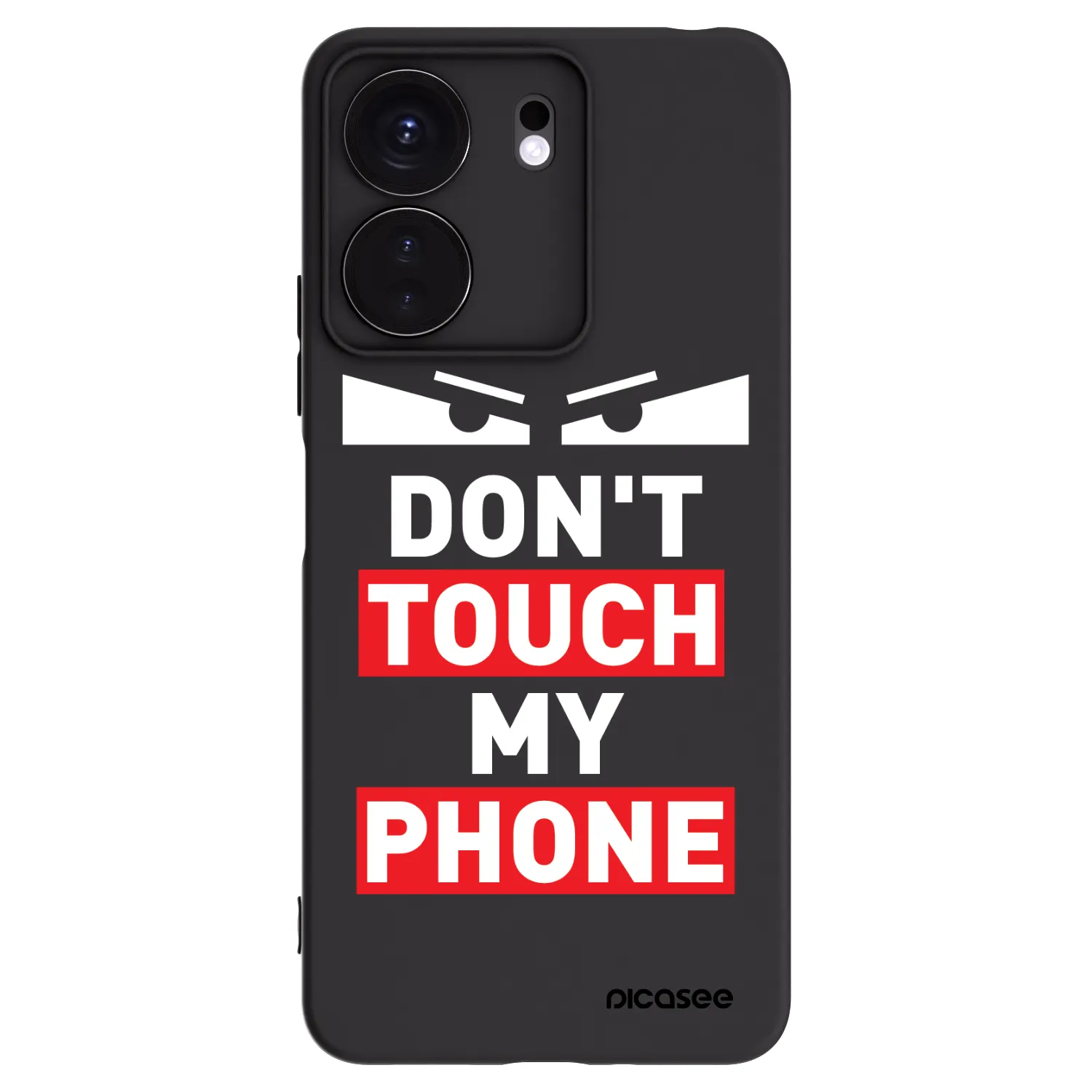 Picasee crna silikonska maskica za Xiaomi Redmi 13C 4G - Shadow Eye - Transparent