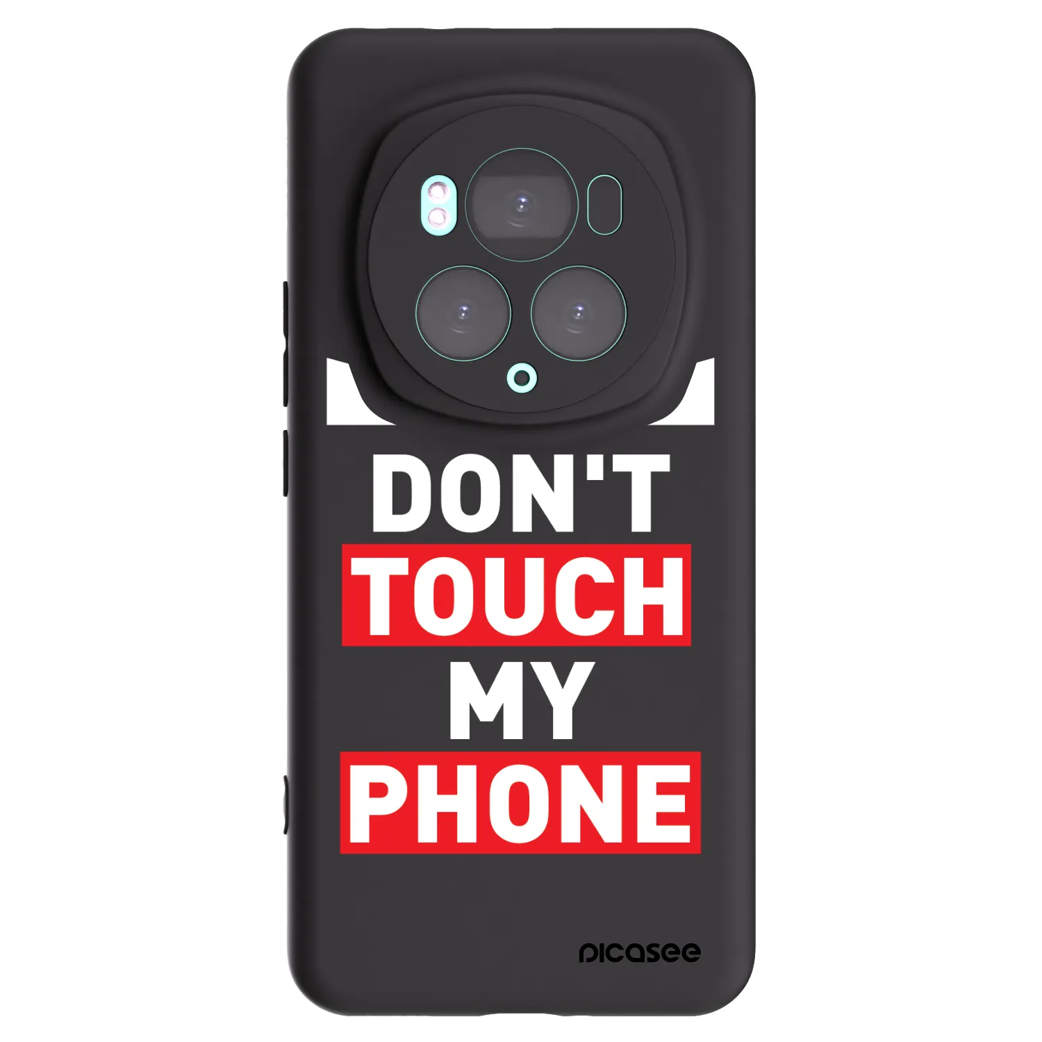 Picasee crna silikonska maskica za Honor Magic6 Pro - Shadow Eye - Transparent