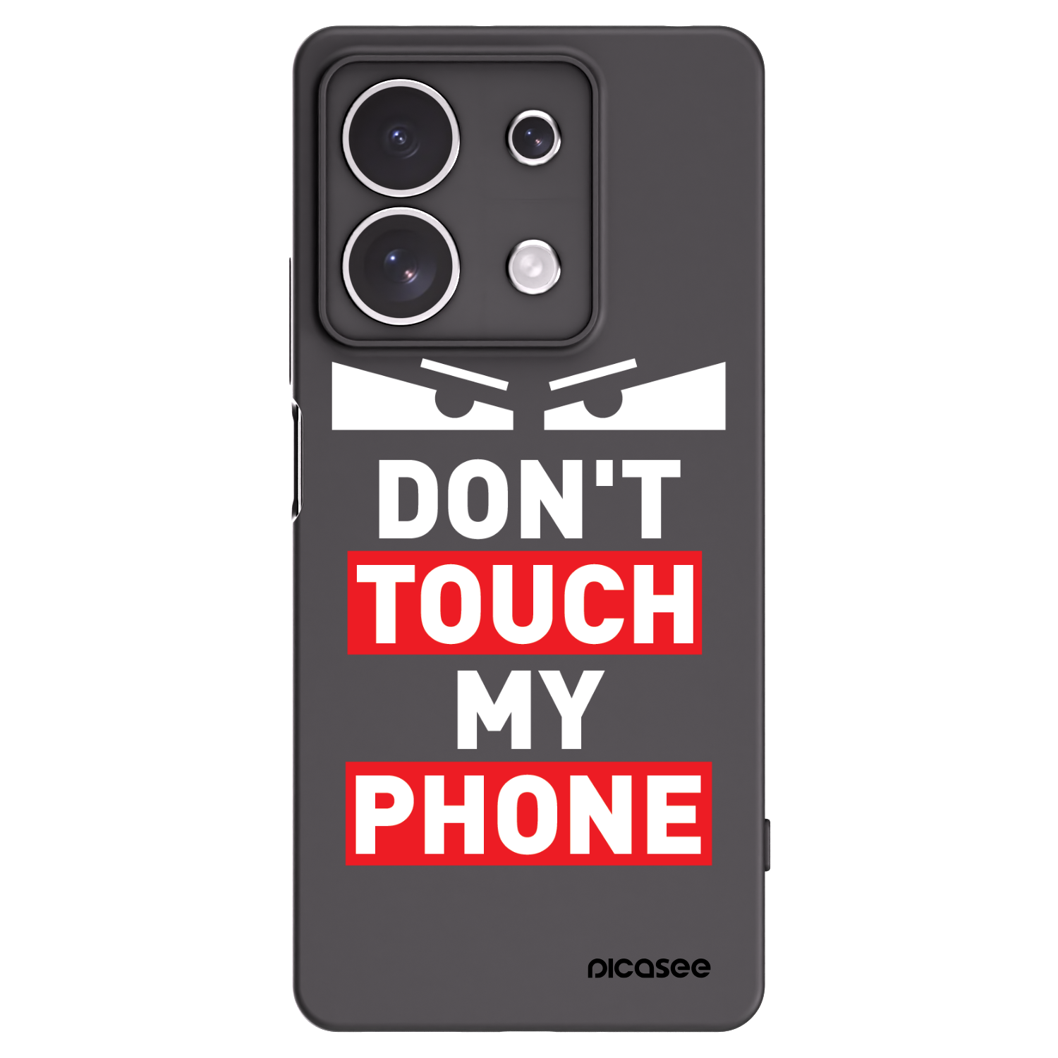 Picasee crna silikonska maskica za Xiaomi Redmi Note 13 4G - Shadow Eye - Transparent