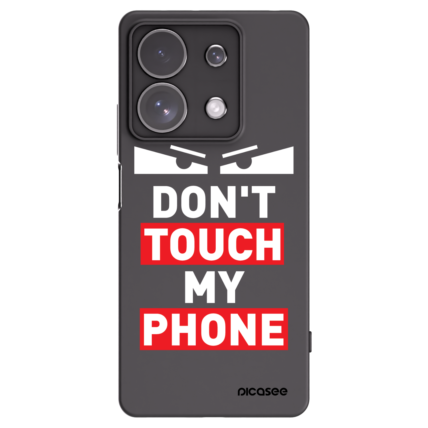 Picasee crna silikonska maskica za Xiaomi Redmi Note 13 Pro 4G - Shadow Eye - Transparent