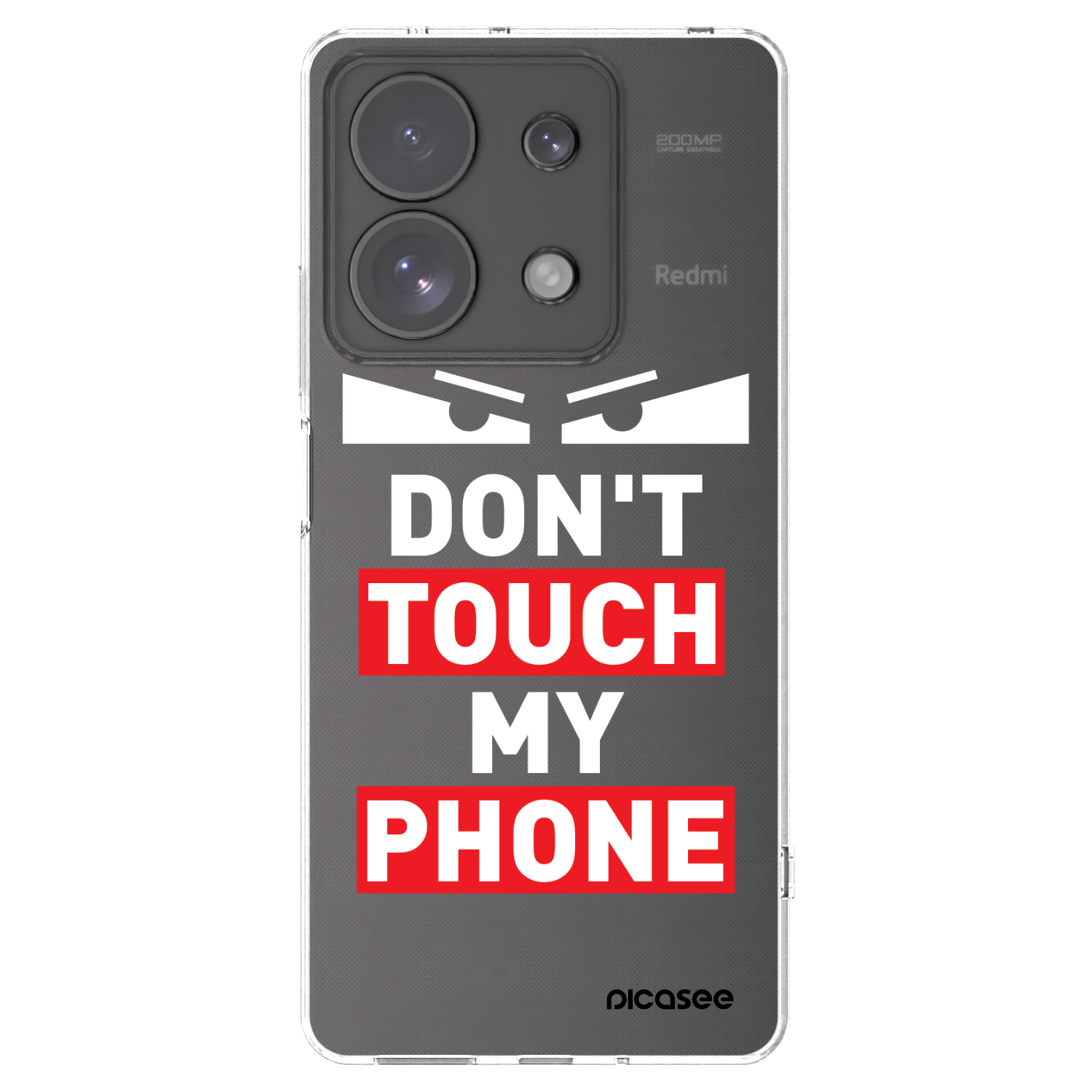 Picasee silikonska prozirna maskica za Xiaomi Redmi Note 13 Pro 4G - Shadow Eye - Transparent
