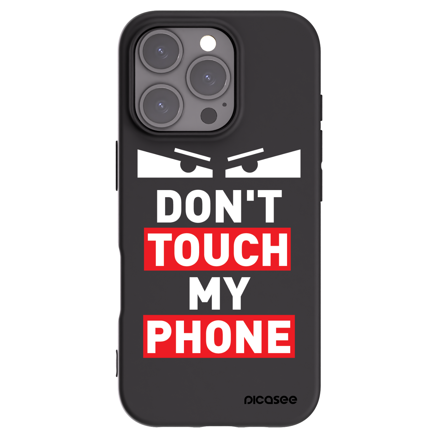 Picasee crna silikonska maskica za Apple iPhone 16 Pro - Shadow Eye - Transparent