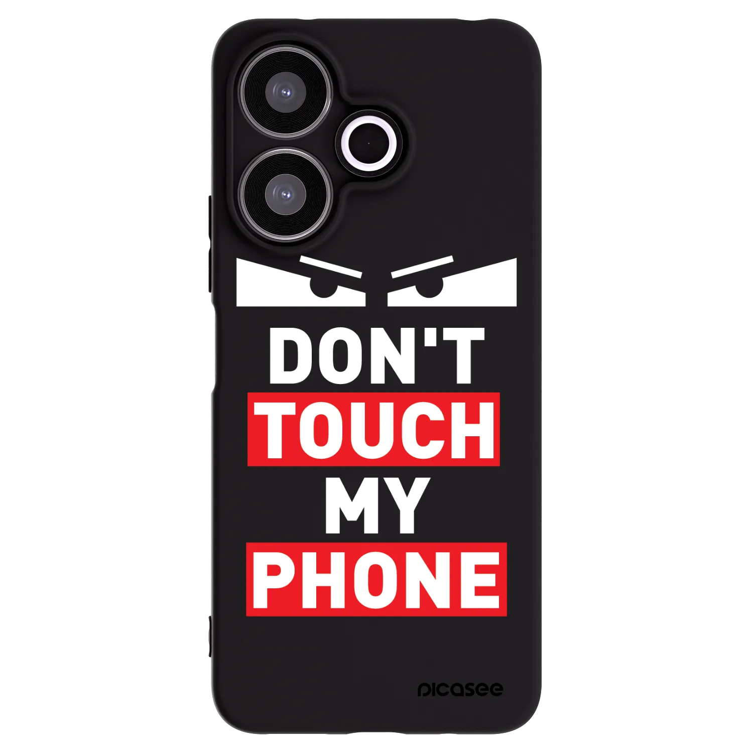 Picasee crna silikonska maskica za Xiaomi Redmi 13 4G - Shadow Eye - Transparent