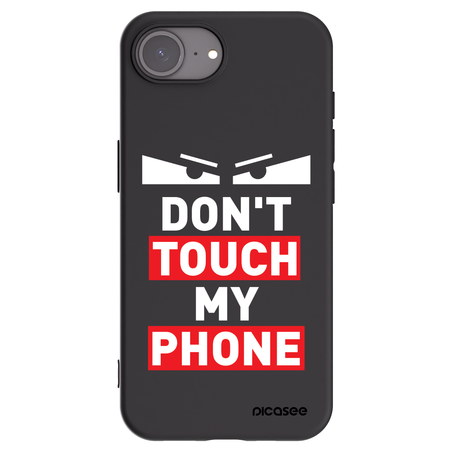 Picasee crna silikonska maskica za Apple iPhone 16e - Shadow Eye - Transparent