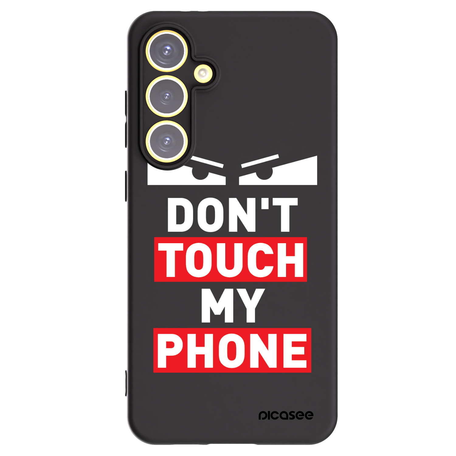 Picasee crna silikonska maskica za Samsung Galaxy S24 FE S721B - Shadow Eye - Transparent