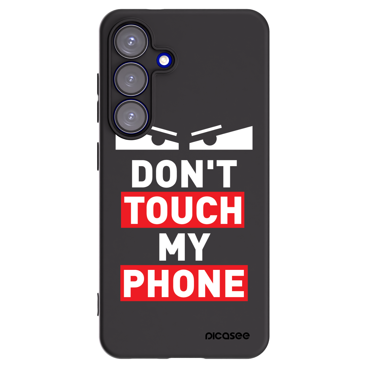 Picasee crna silikonska maskica za Samsung Galaxy S25 5G - Shadow Eye - Transparent