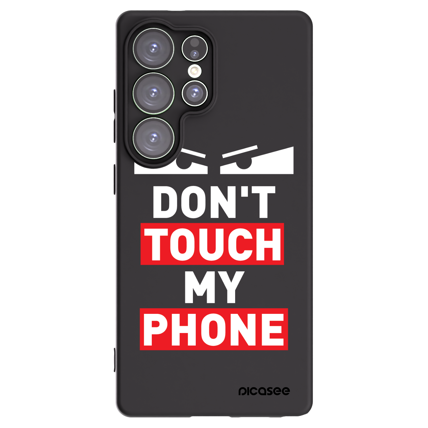 Picasee crna silikonska maskica za Samsung Galaxy S25 Ultra 5G - Shadow Eye - Transparent