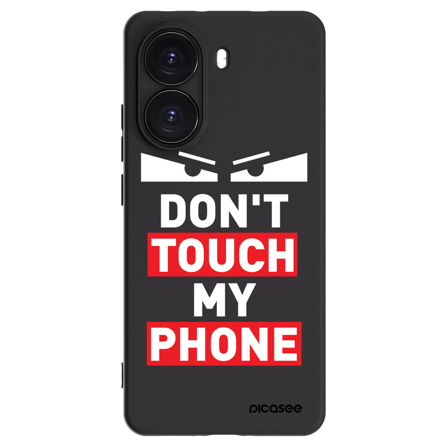 Picasee crna silikonska maskica za Xiaomi Poco X7 Pro 5G - Shadow Eye - Transparent