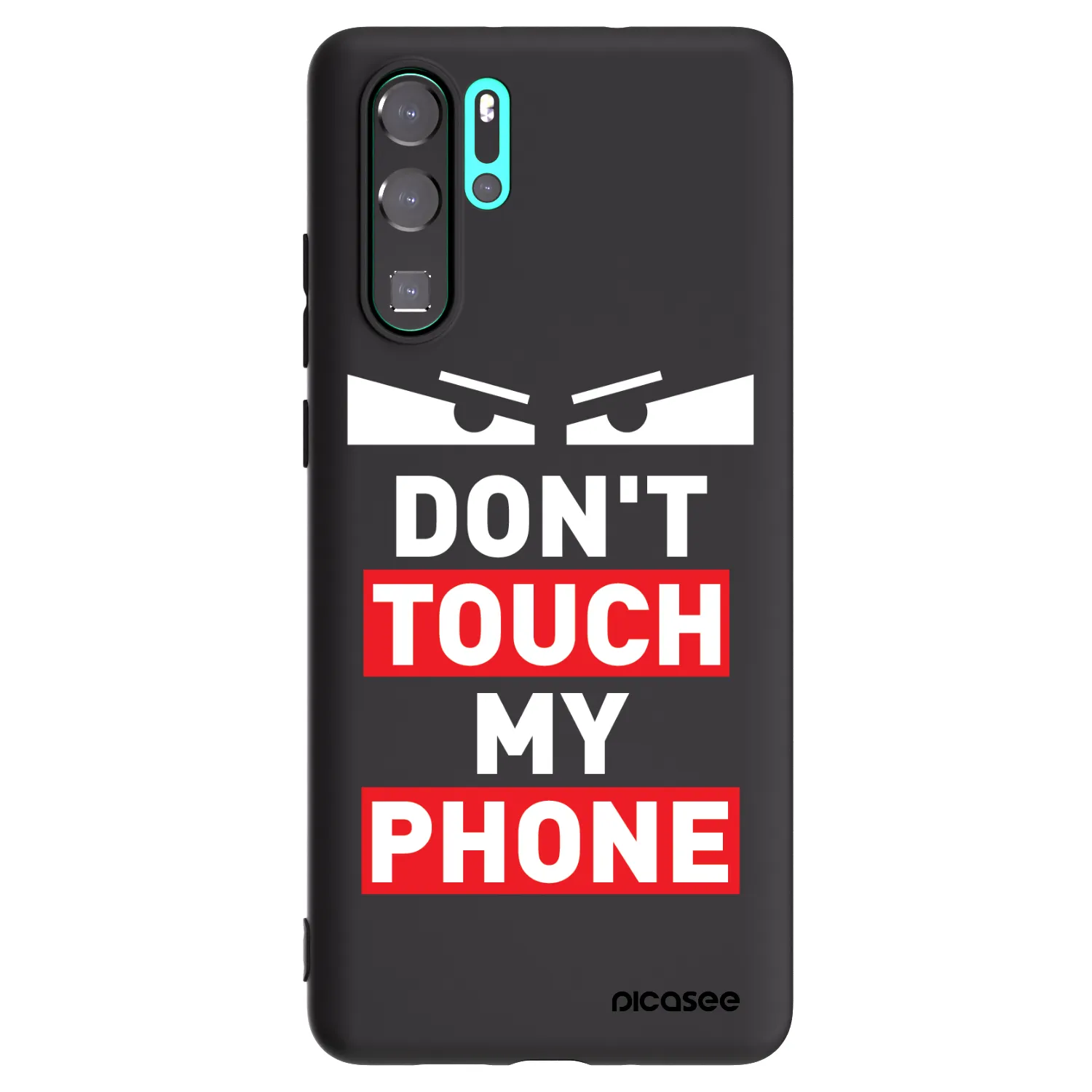 Picasee crna silikonska maskica za Huawei P30 Pro - Shadow Eye - Transparent