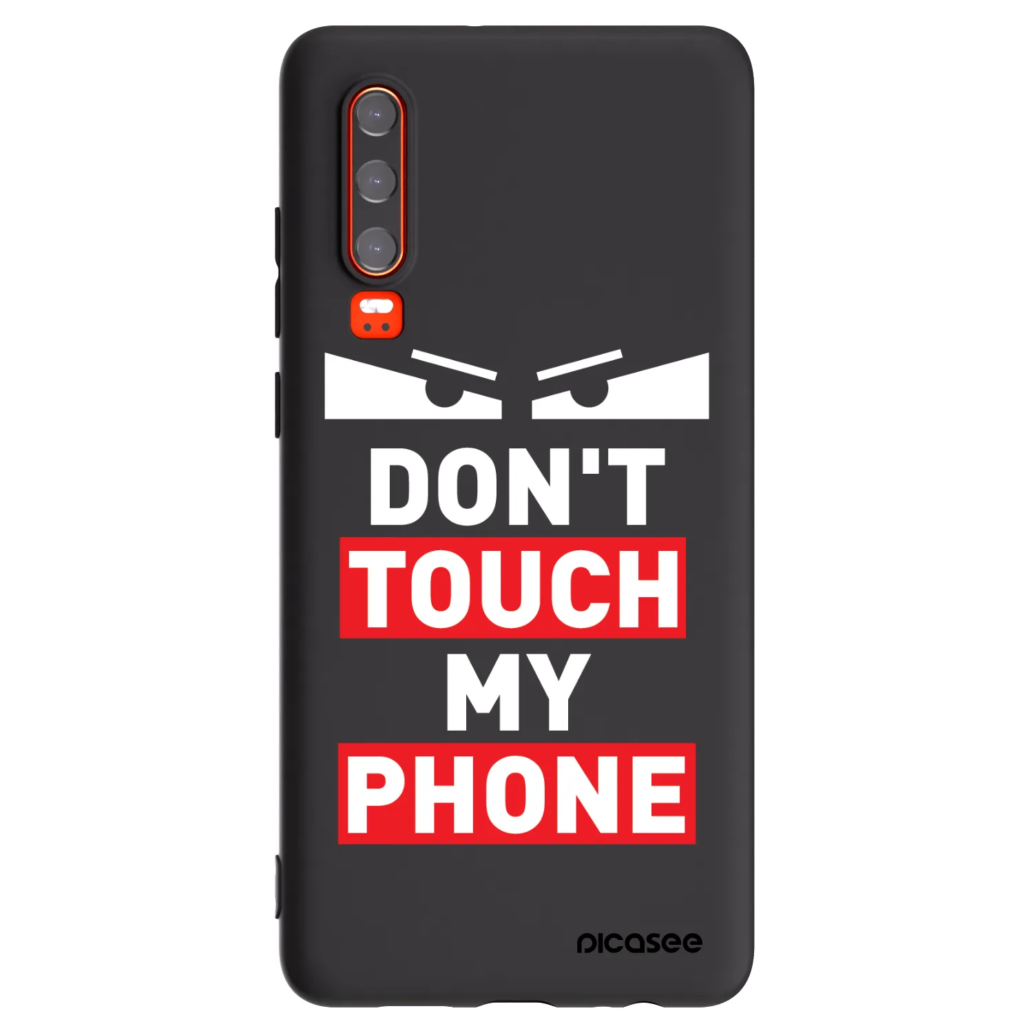 Picasee crna silikonska maskica za Huawei P30 - Shadow Eye - Transparent