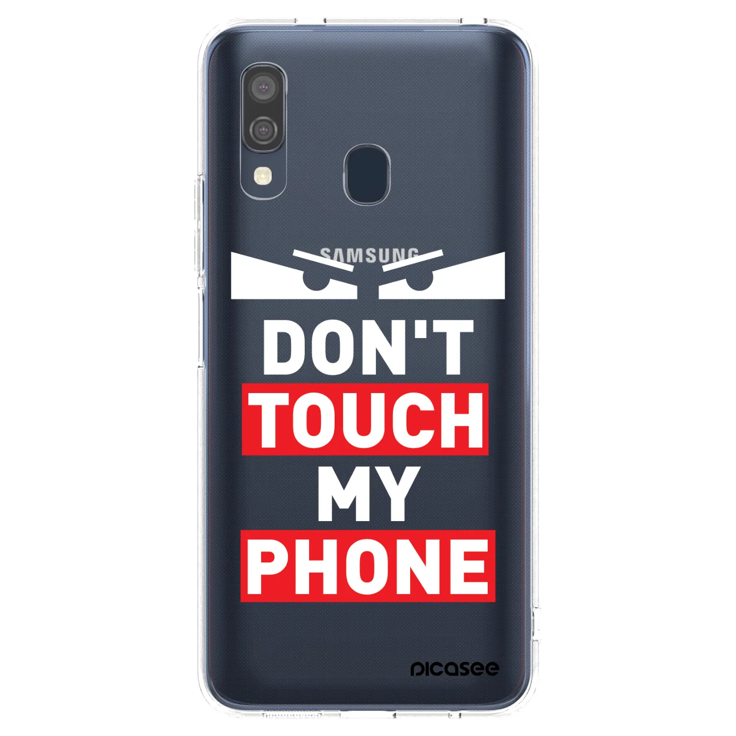 Picasee silikonska prozirna maskica za Samsung Galaxy A40 A405F - Shadow Eye - Transparent