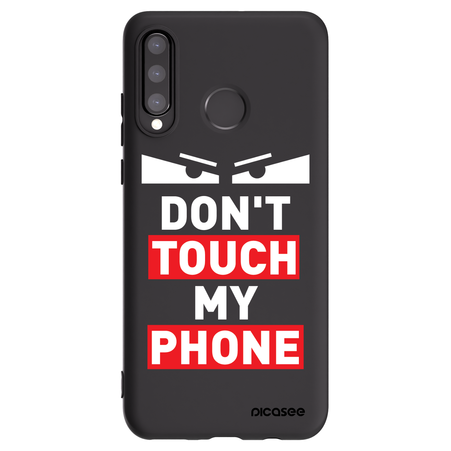 Picasee crna silikonska maskica za Huawei P30 Lite - Shadow Eye - Transparent