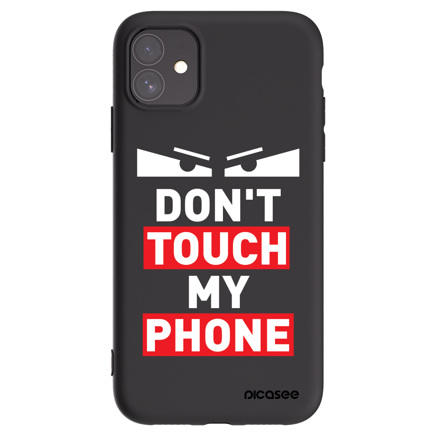 Picasee crna silikonska maskica za Apple iPhone 11 - Shadow Eye - Transparent